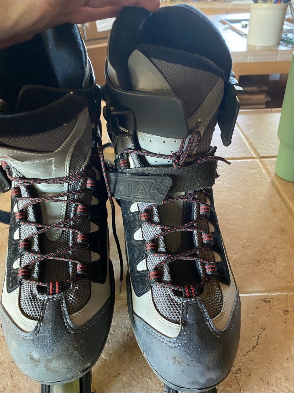 Fila Gray and Black Men's Rollerblades